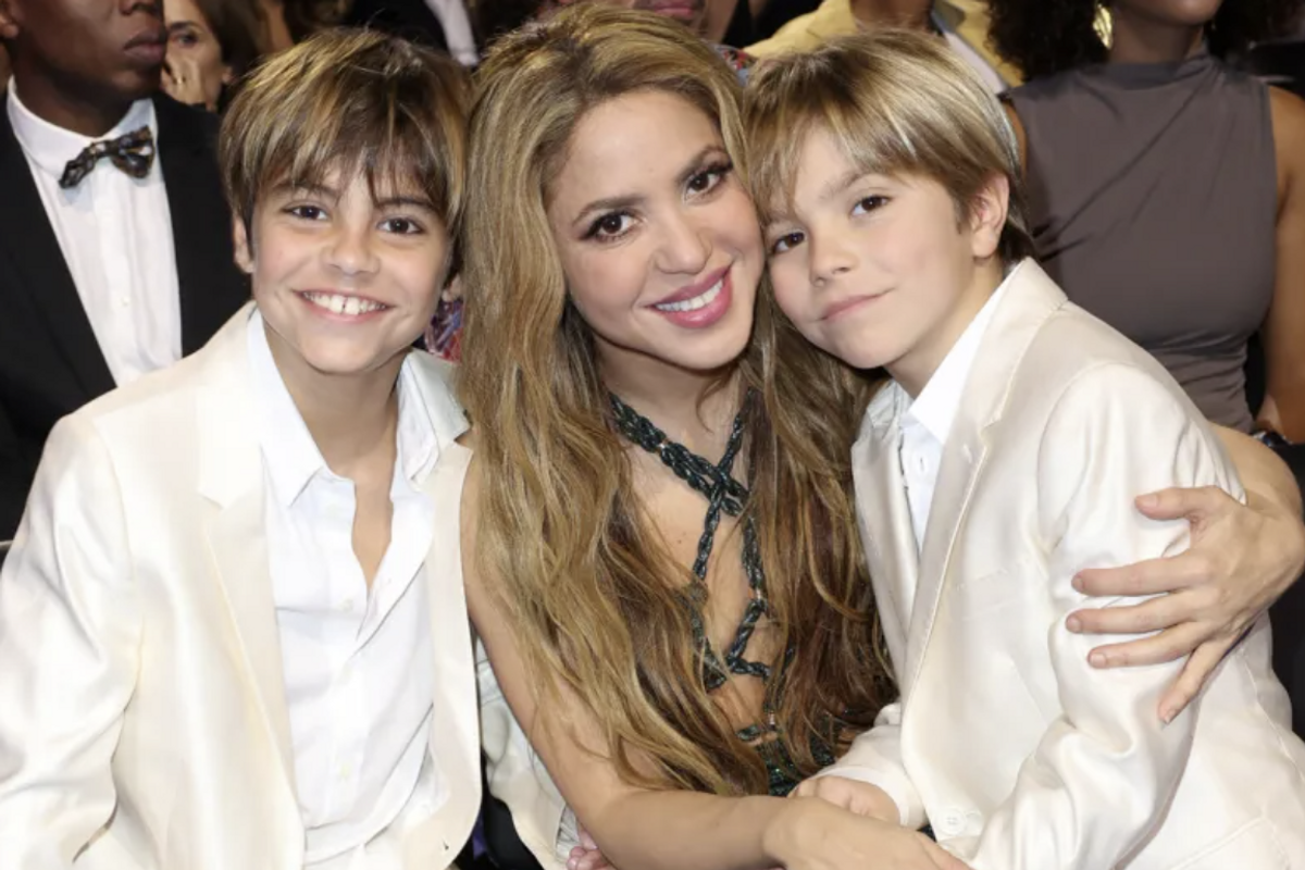 Shakira and sons Sasha and Mila