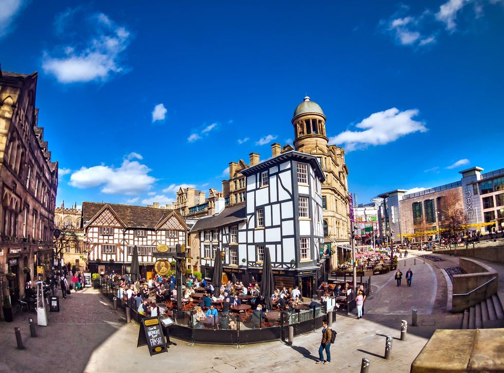 Shambles square, Manchester, England