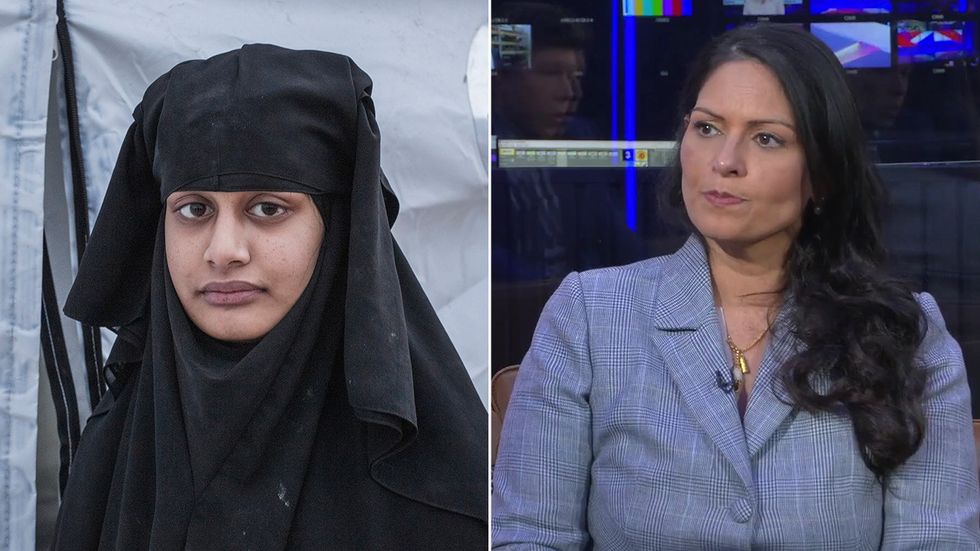 Shamima Begum and Priti Patel