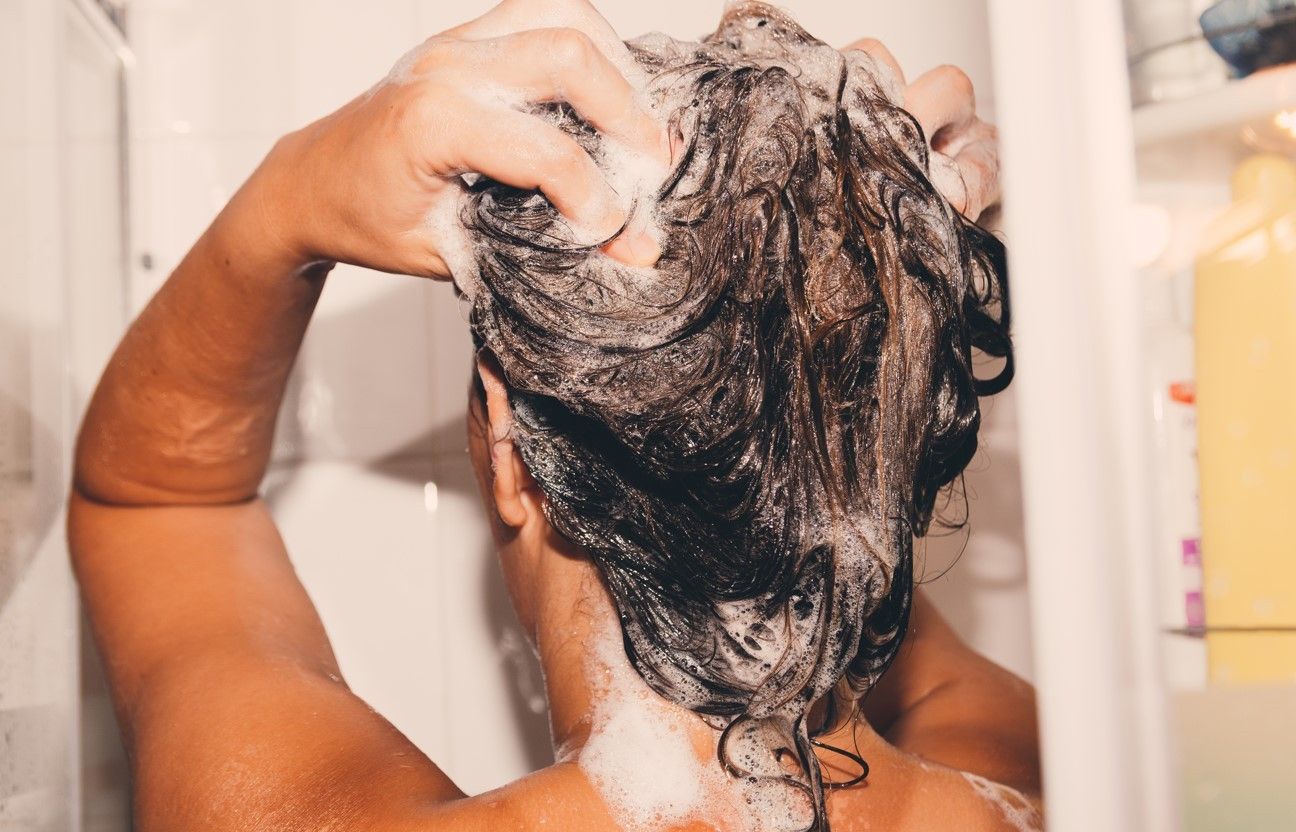 SHAMPOO IN HAIR