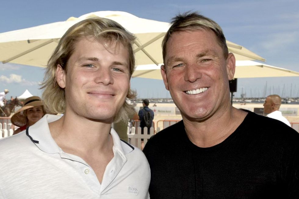 Shane Warne and Jackson Warne