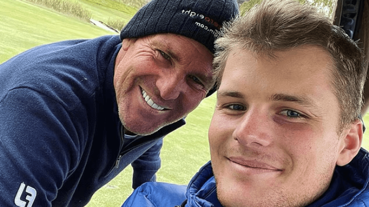 Shane Warne and Jackson Warne