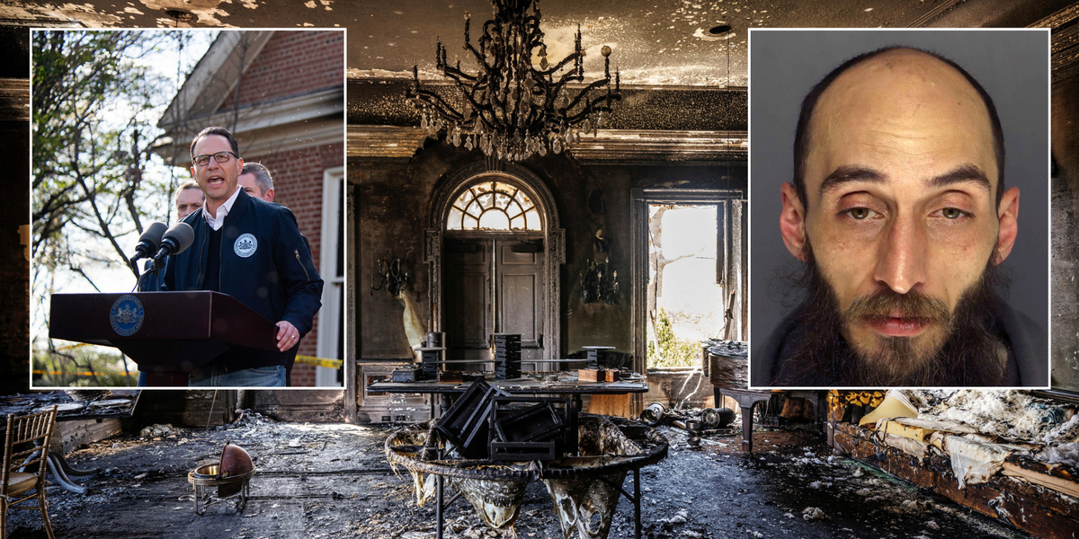NextImg:Terror suspect set fire to Pennsylvania's Jewish governor's house on Passover