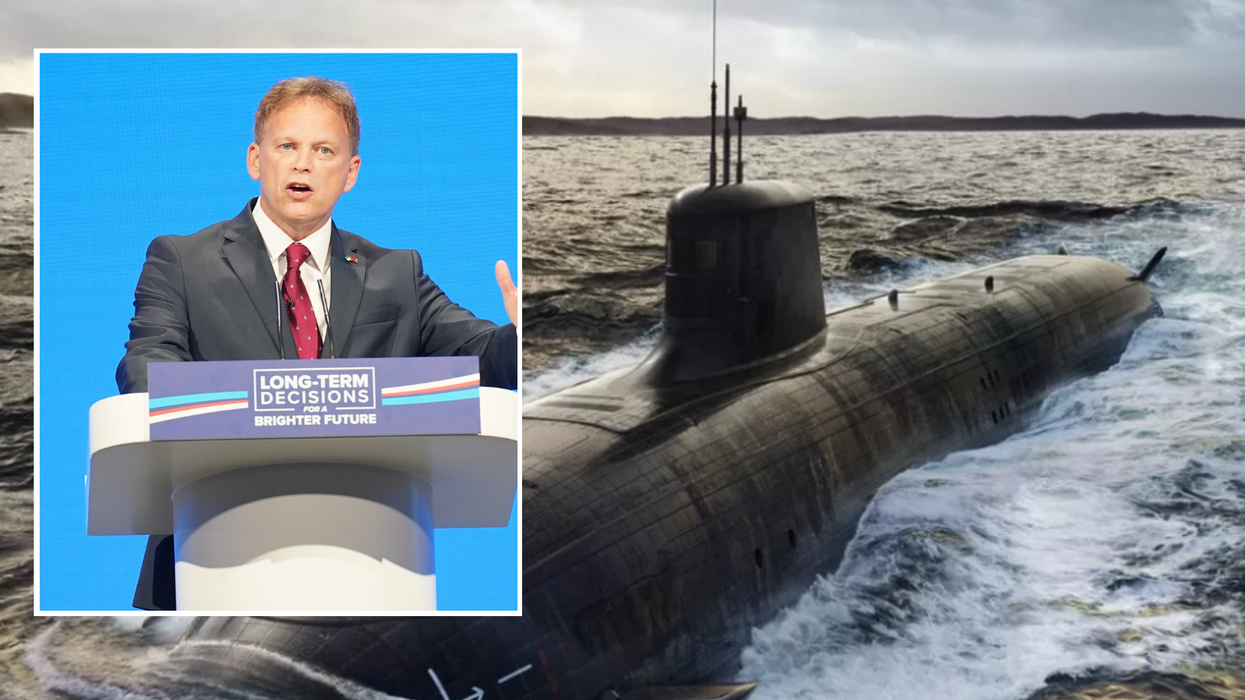 Shapps/Illustration of a SSN-AUKUS submarine