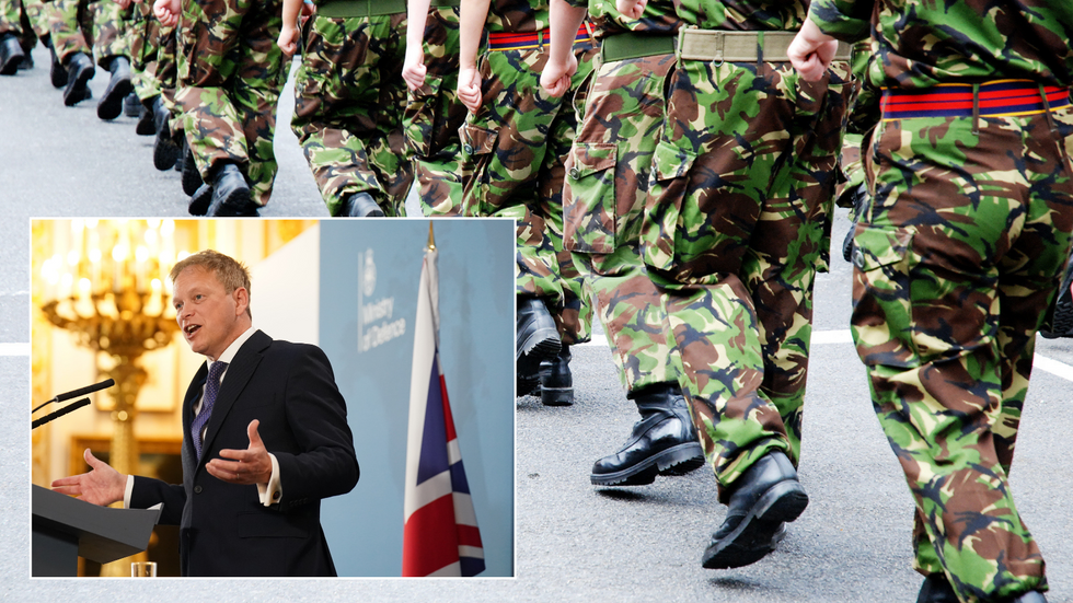 Shapps/Soldiers marching