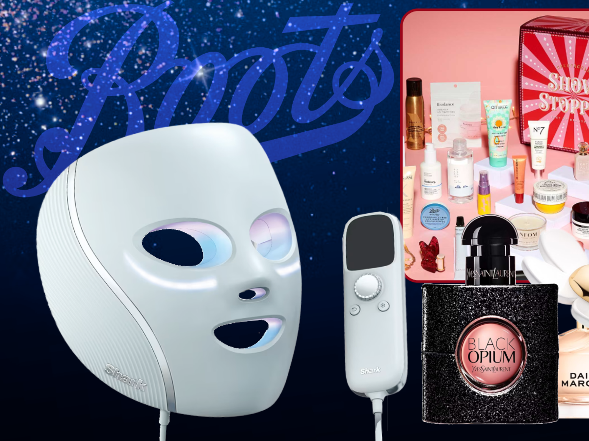 Shark CryoGlow Mask Perfumes and Show Stopper bundl