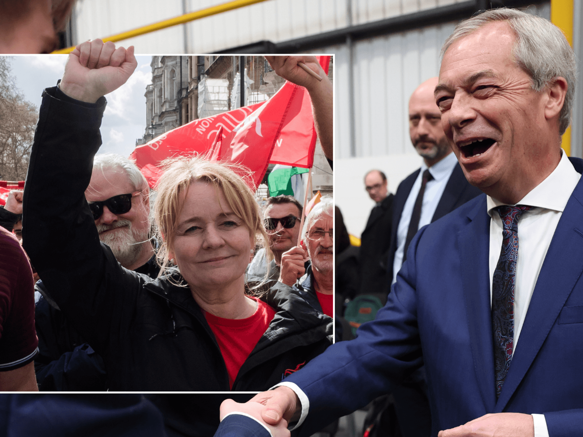 Sharon Graham; Nigel Farage