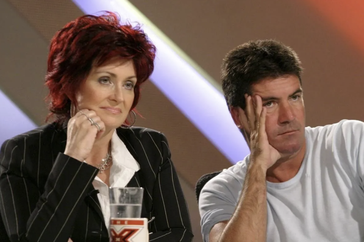 Sharon Osbourne and Simon Cowell