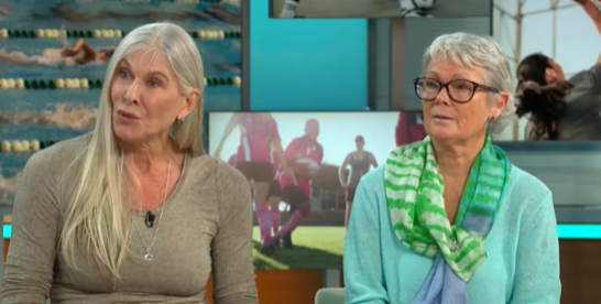 Sharron Davies and Tracy Edwards