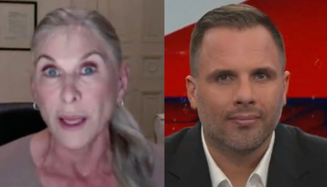 Sharron Davies talking to Dan Wootton