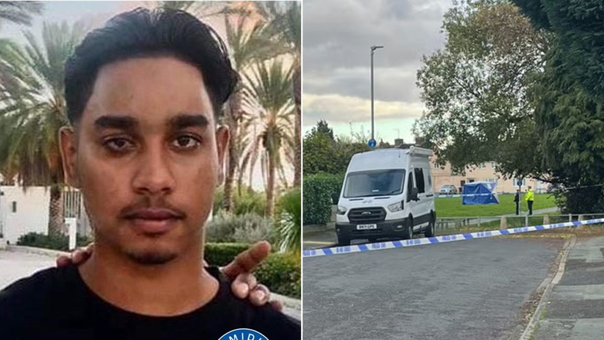 Shawn Seesahai and scene of stabbing in Wolverhampton
