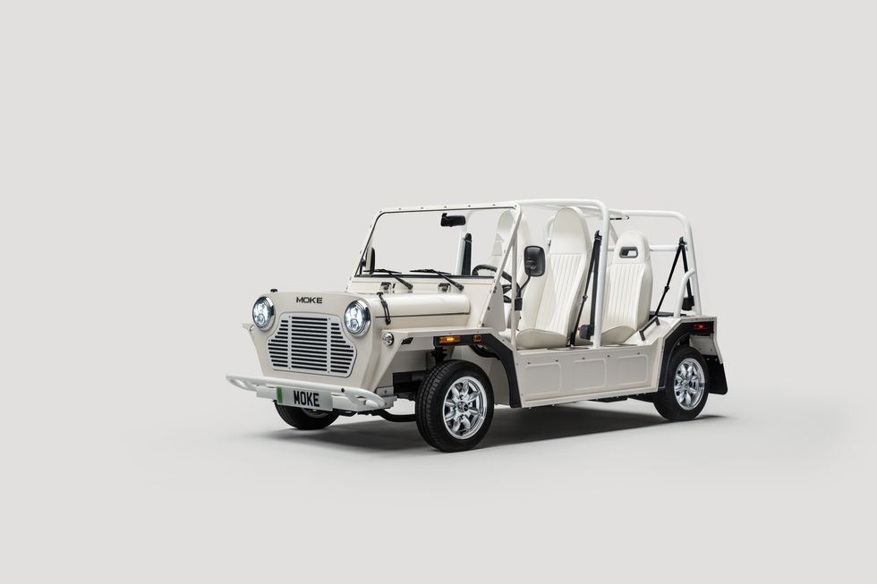 Shell white three quarter