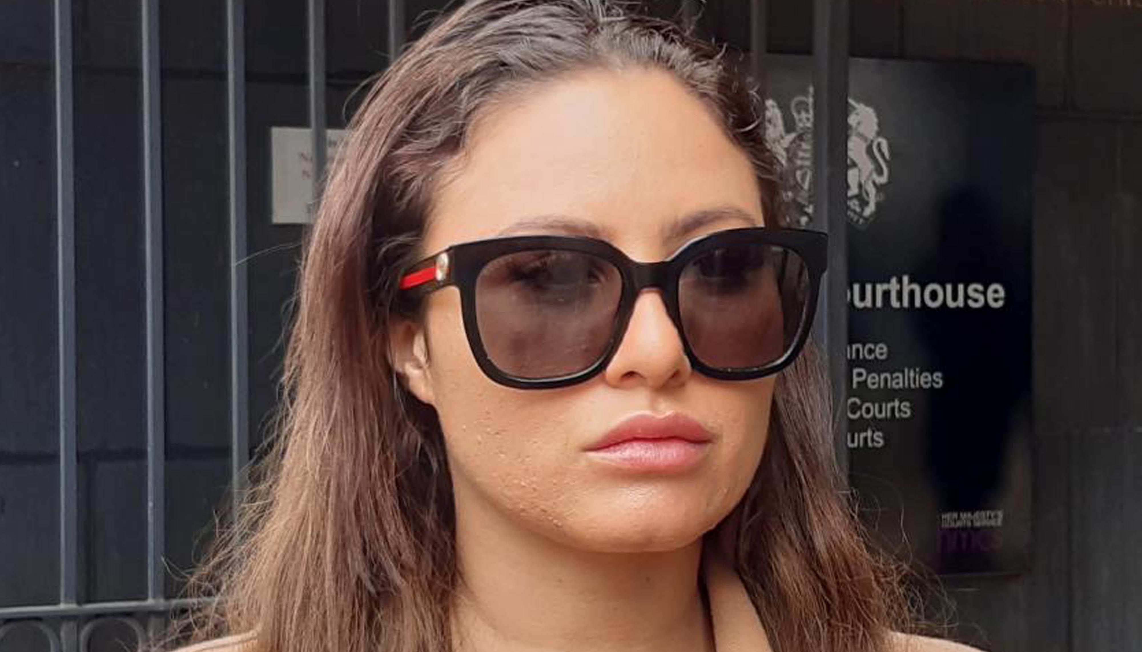 Sherrilyn Speid outside Southend Magistrates' Court, she pleaded guilty to dangerous driving at a Insulate Britain protest on October 13, 2021. Picture date: Monday March 28, 2022.