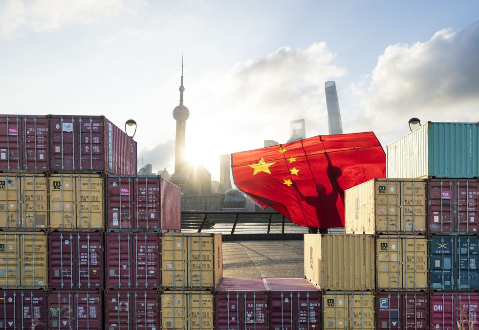 Shipping containers in China