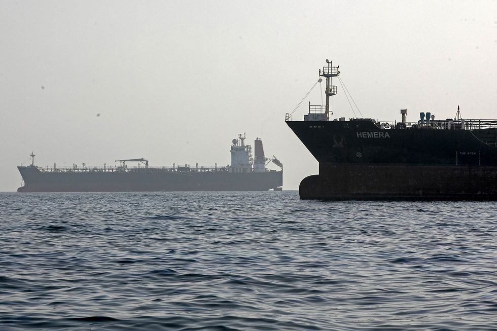 Ships in Strait of Hormuz