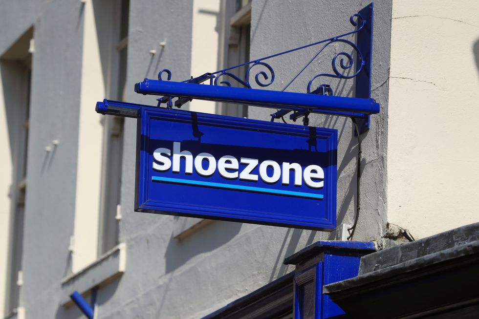 Shoezone shop sign