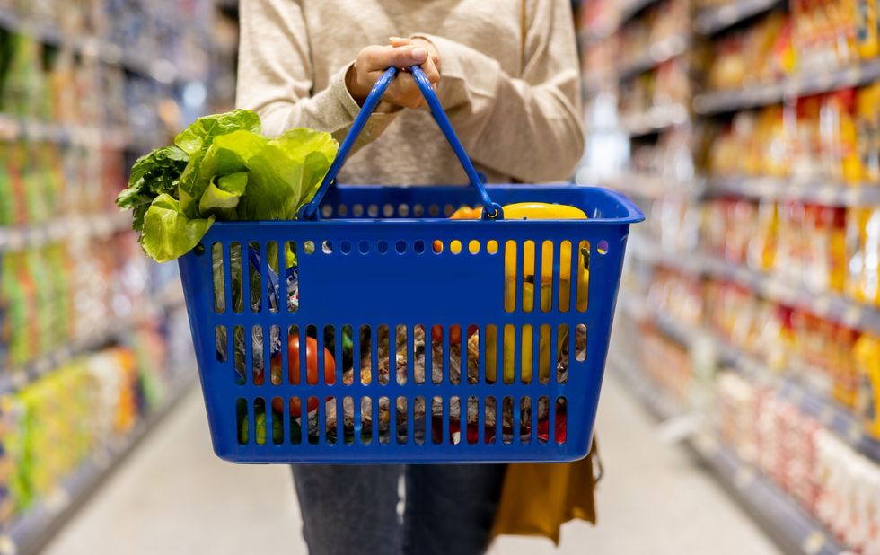 SHOPPER HOLDING BASKET