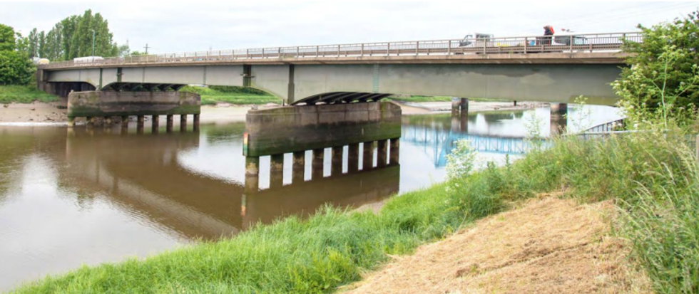 Shot of A494 bridge