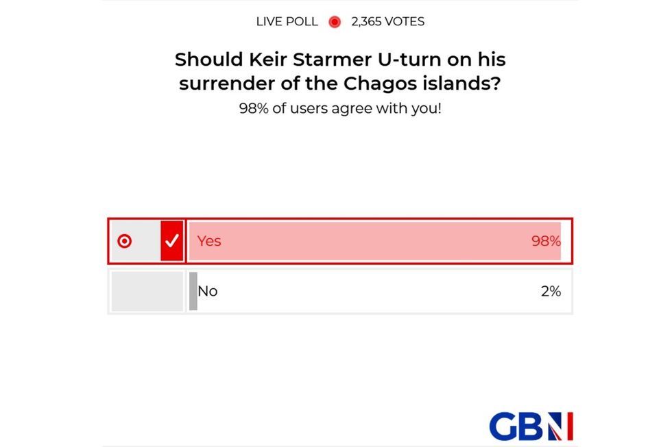 Should Keir Starmer U-turn on his surrender of the Chagos islands? YOUR VERDICT