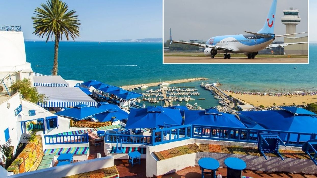 Sidi Bou Said, Tunisia / TUI plane