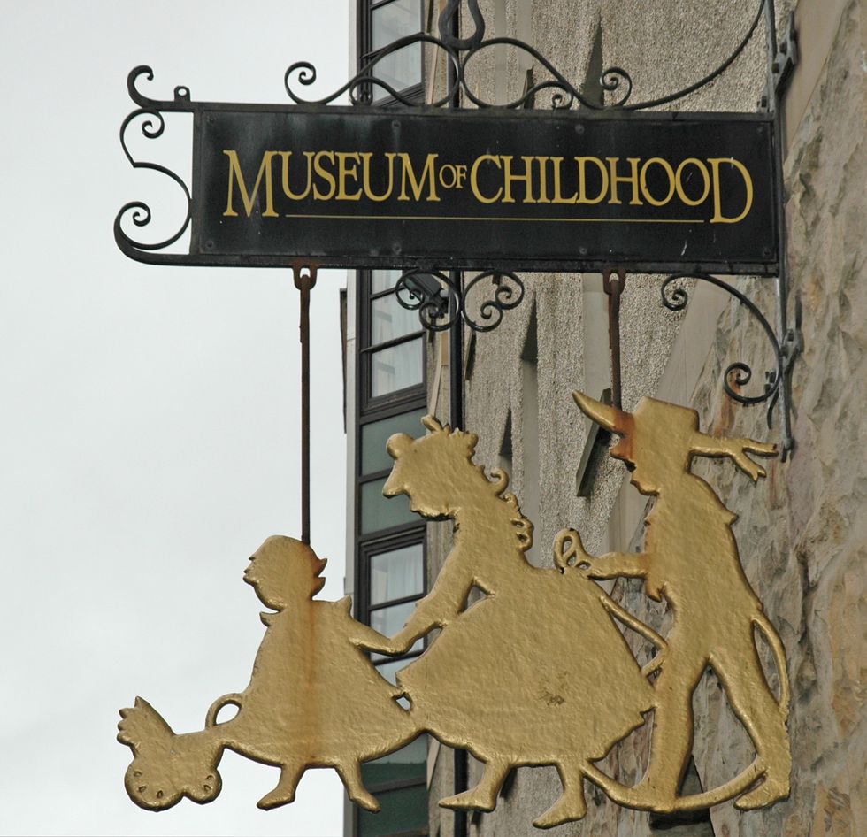 Sign outside Museum of Childhood