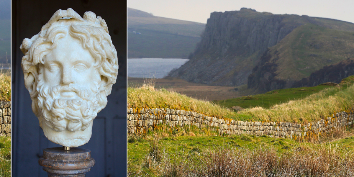 NextImg:Archaeology breakthrough as diggers unearth 1,800-year-old Roman carved head near Hadrian's Wall
