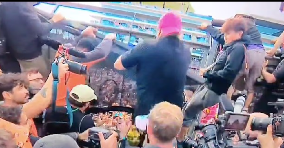 Silverstone fence collapse