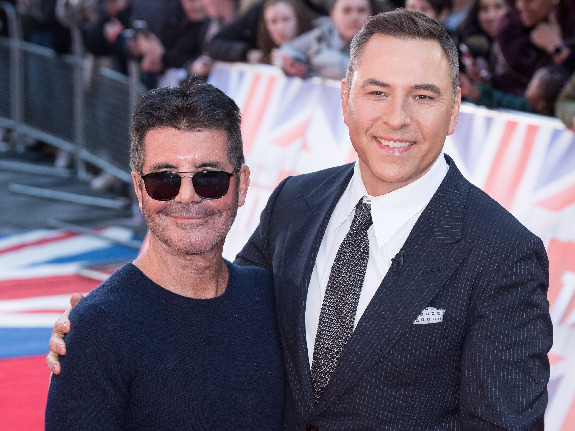 Simon Cowell and David Walliams