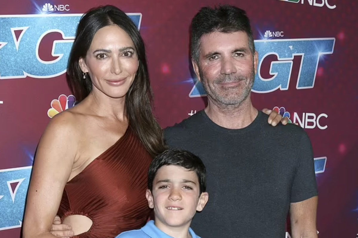 Simon Cowell, Lauren Silverman and Eric Cowell