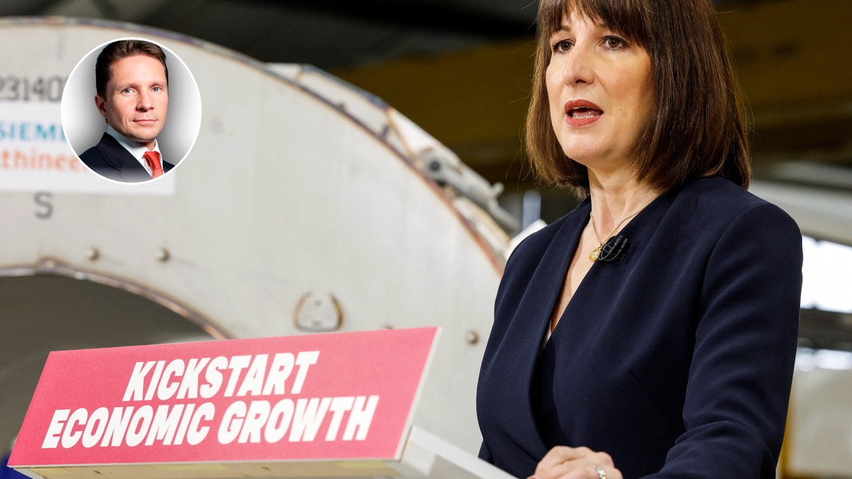 Simon Dolan (left), Rachel Reeves (middle)