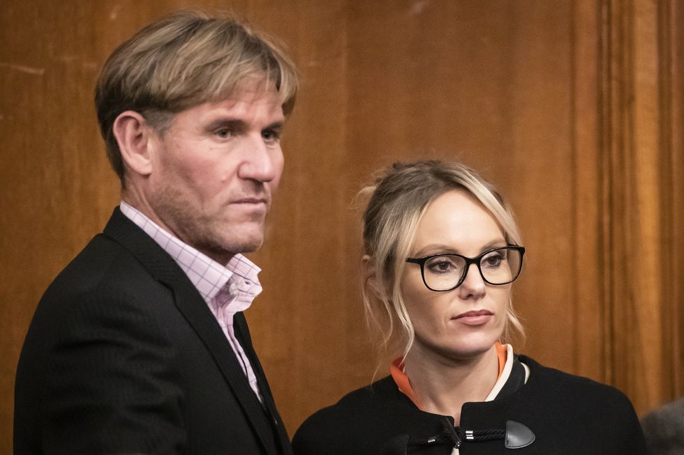 Simon Jordan and Michelle Dewberry