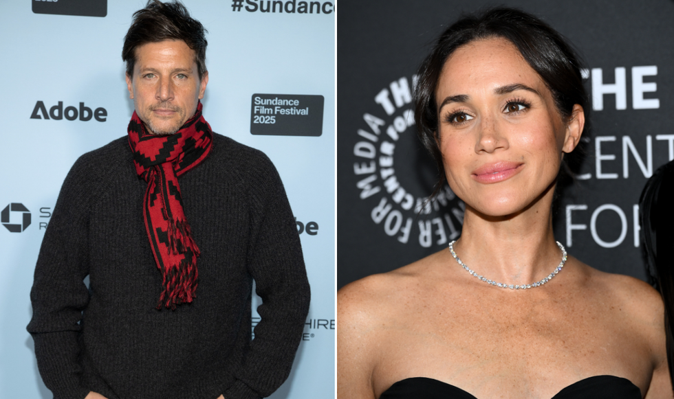 Simon Rex and Meghan Markle
