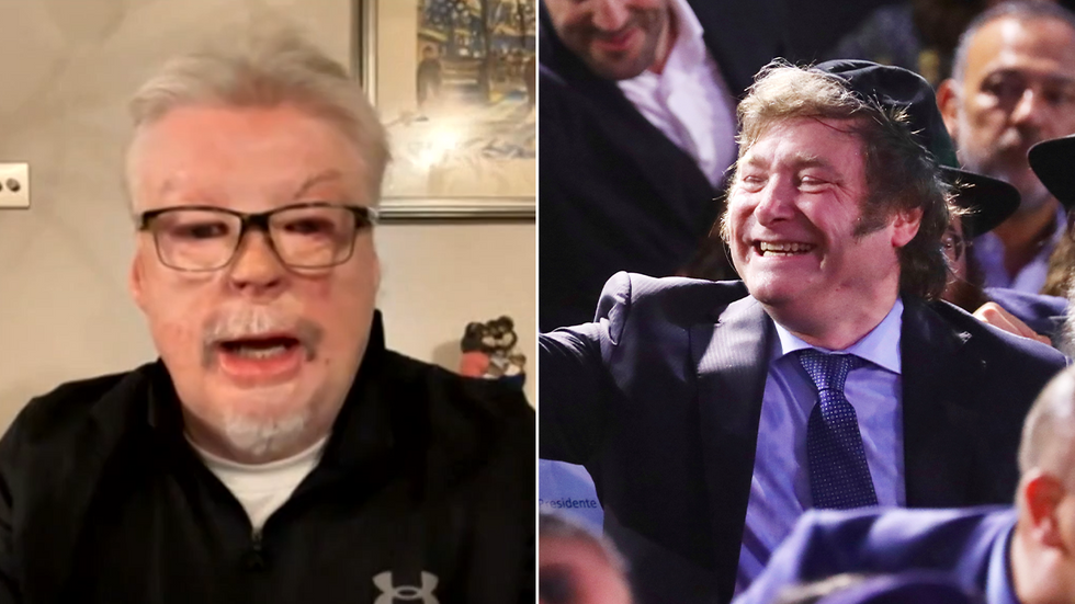 Simon Weston and Javier Milei