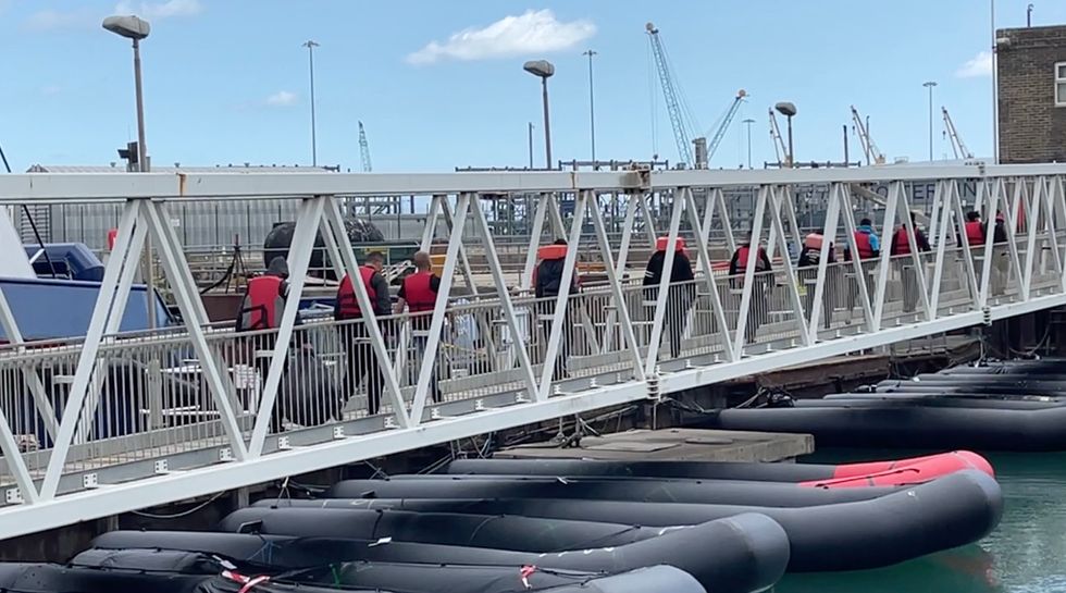 Since last Monday, 3,733 people have been processed through the Border Force processing centres in Dover and Manston air base in Kent