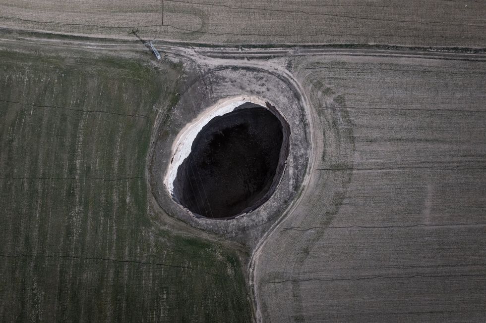 Sinkhole in Konya, Turkey