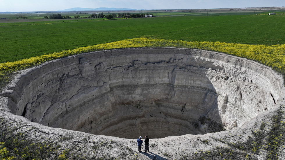 Sinkhole in Konya, Turkey