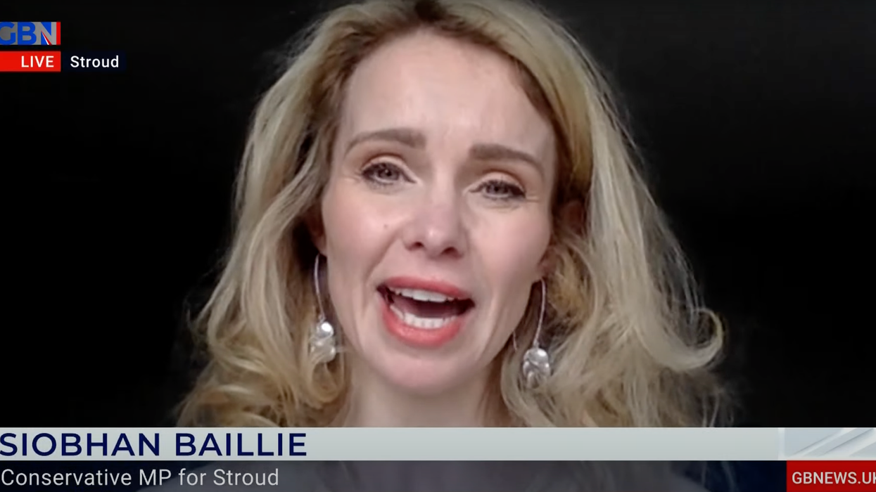 Siobhan Baillie talking on GB News
