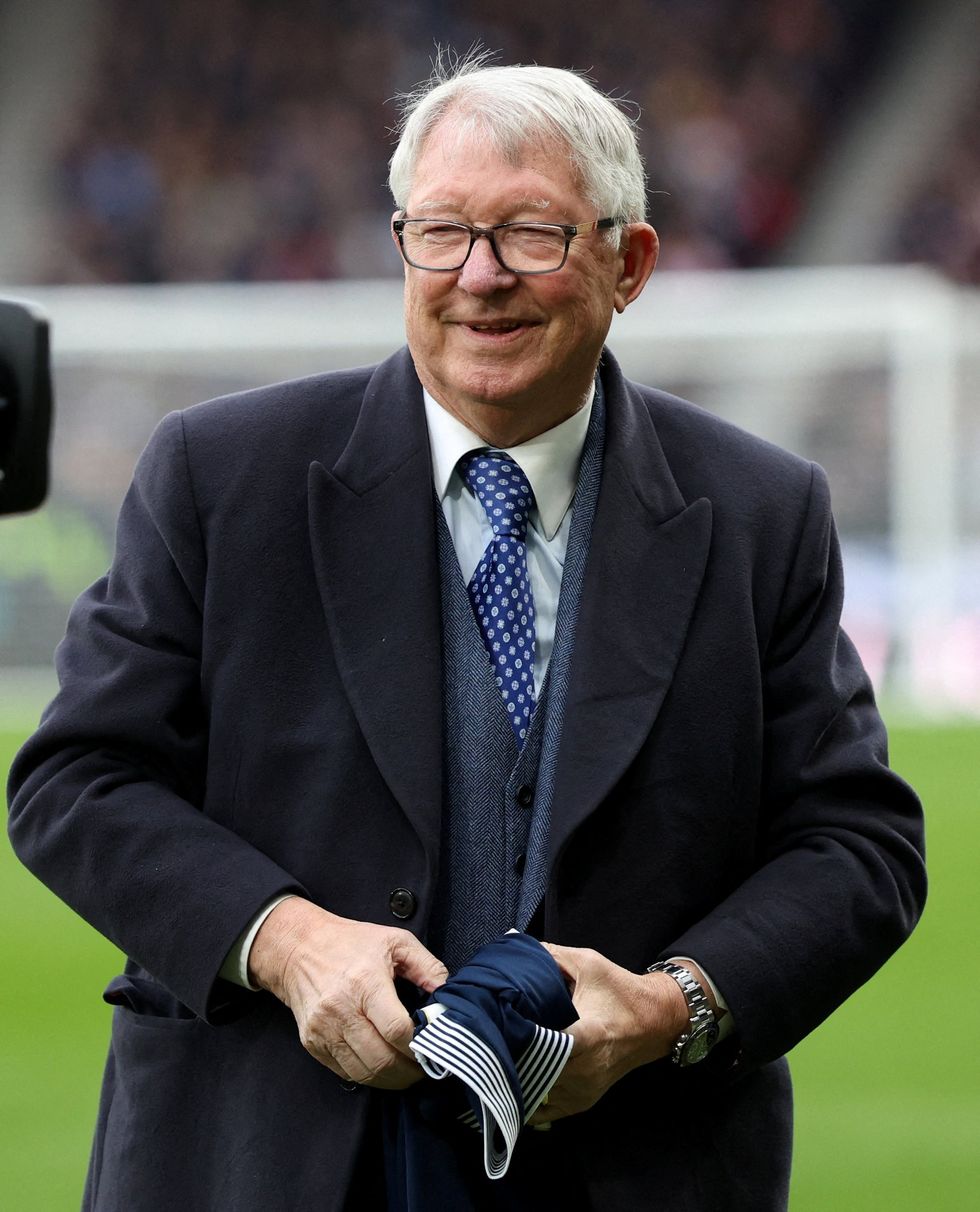 Sir Alex Ferguson has been spotted in public for the first time since a health scare that hospitalised him
