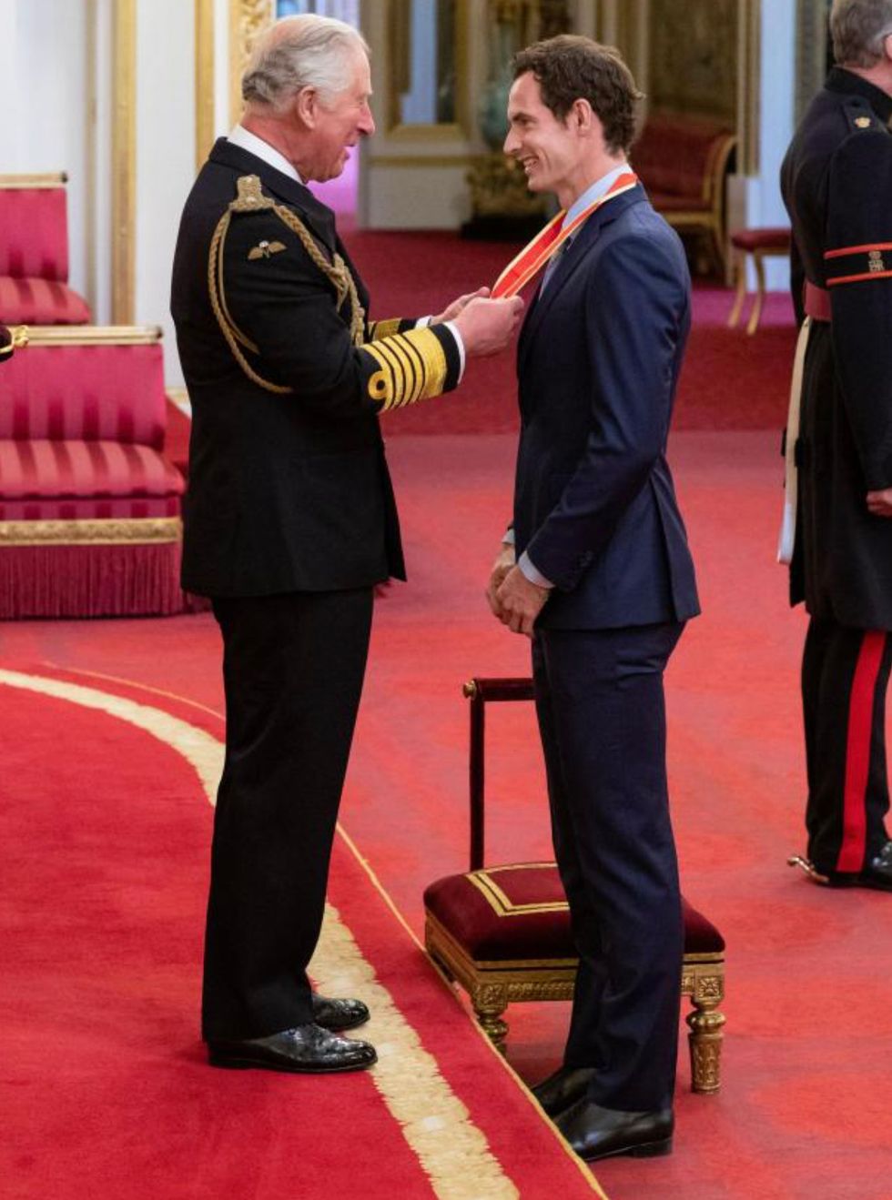 Sir Andy Murray was knighted by the now King Charles in 2019