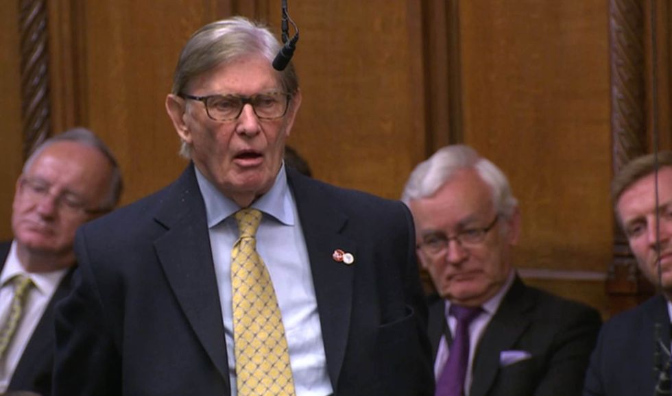 Sir Bill Cash speaking in parliament