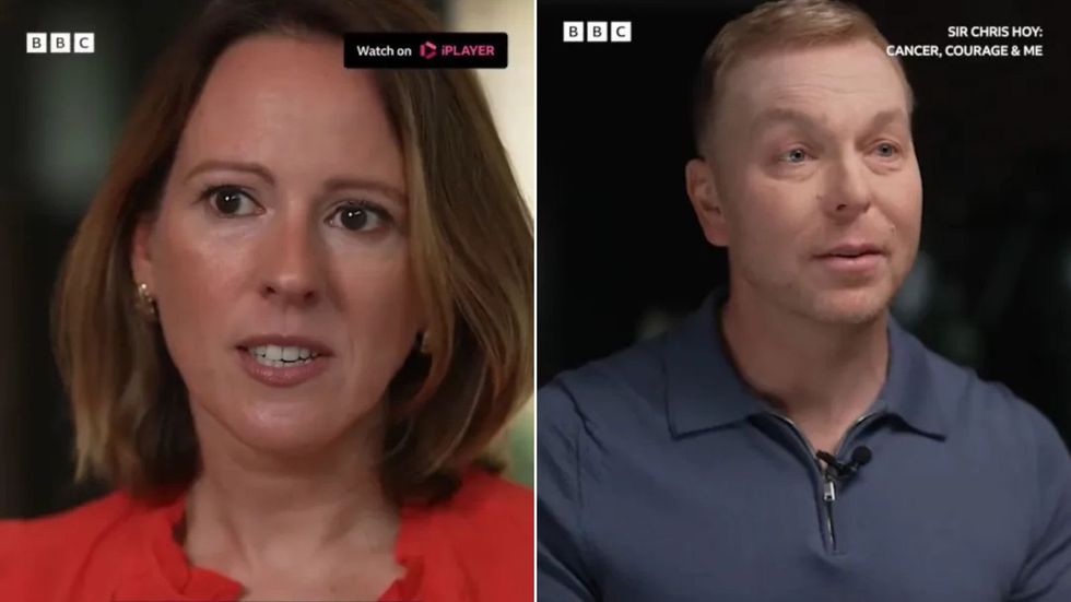 Sir Chris Hoy's wife shares children's heartbreaking reactions to Olympic icon's cancer diagnosis