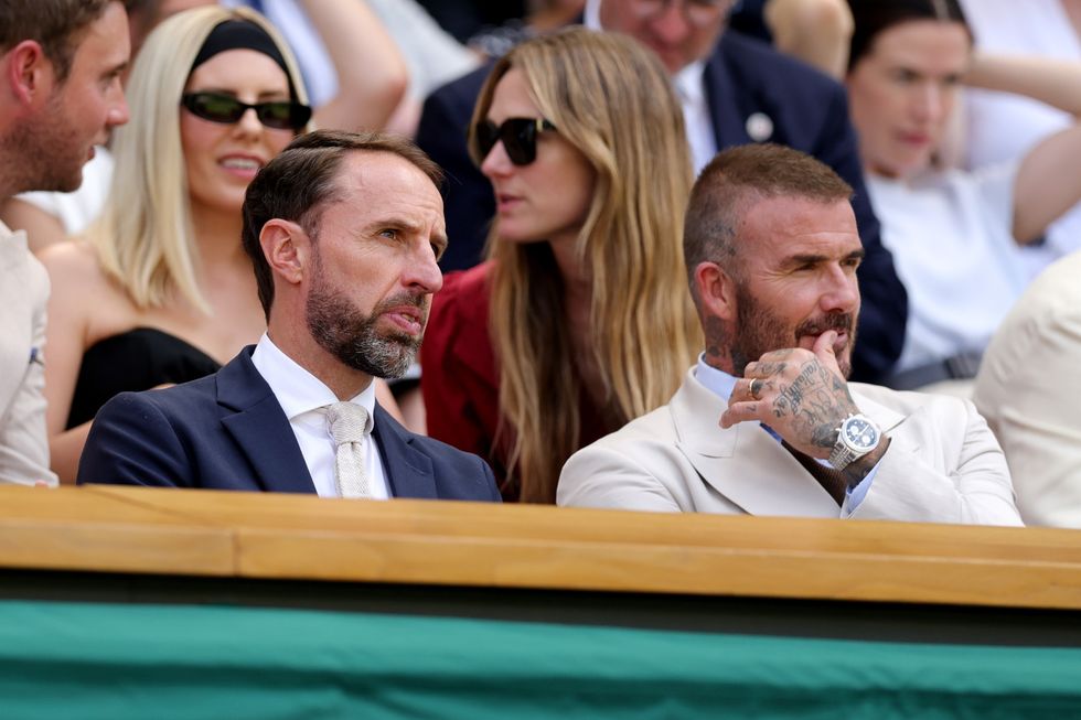 Sir David Beckham and Sir Gareth Southgate