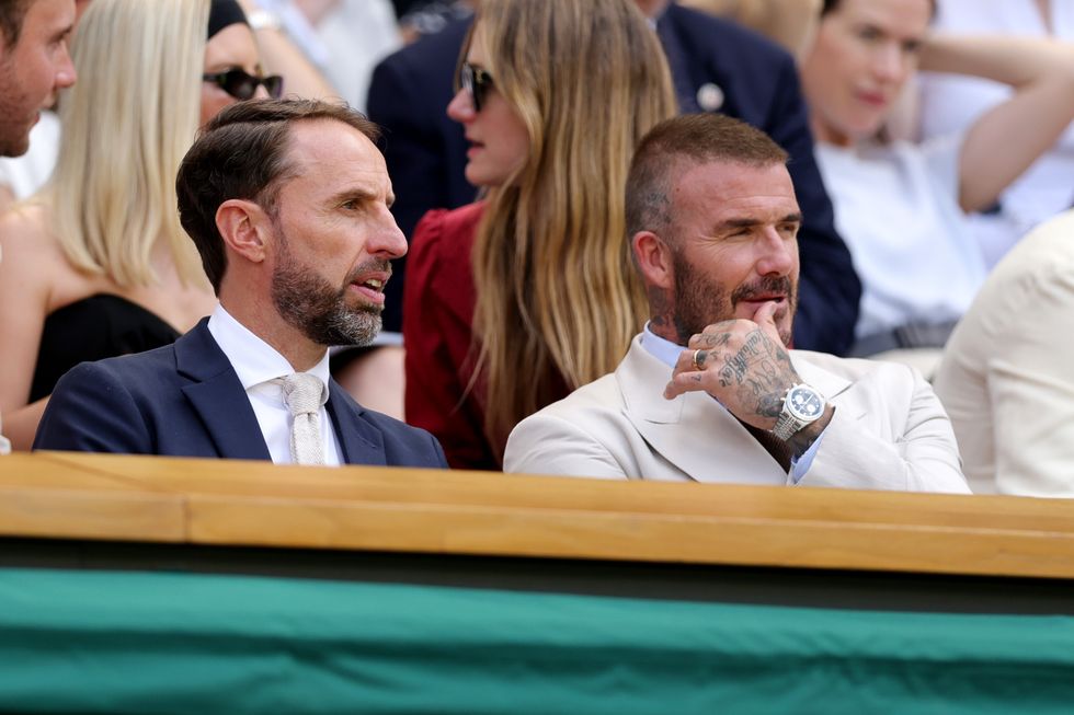 Sir David Beckham and Sir Gareth Southgate