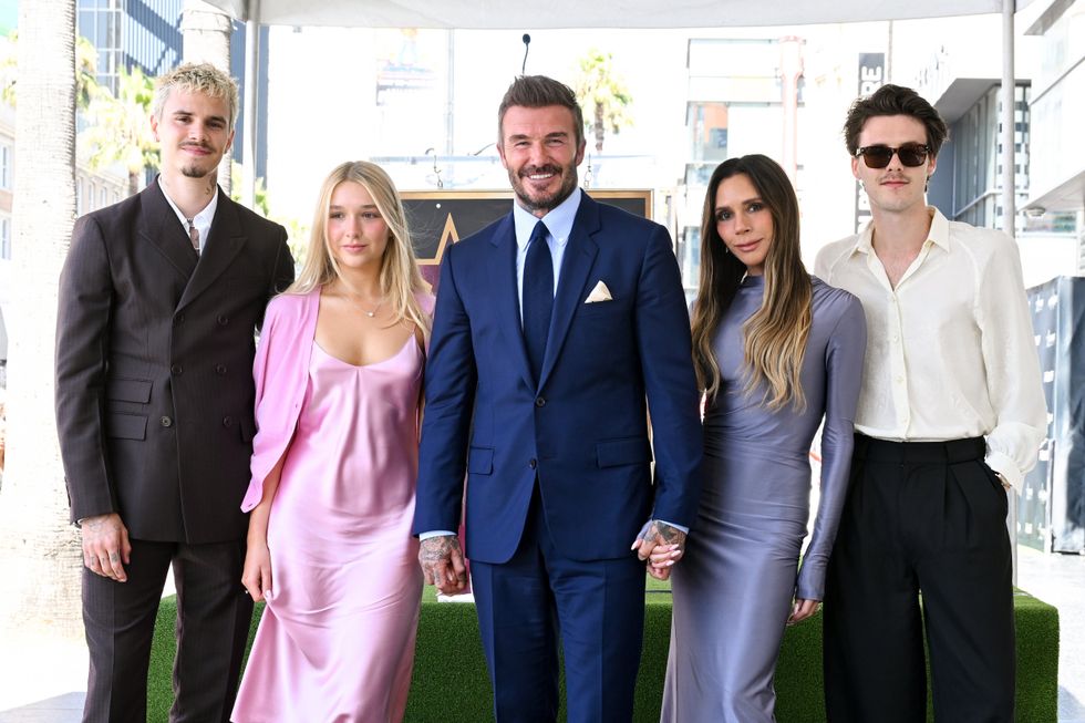 Sir David Beckham's family