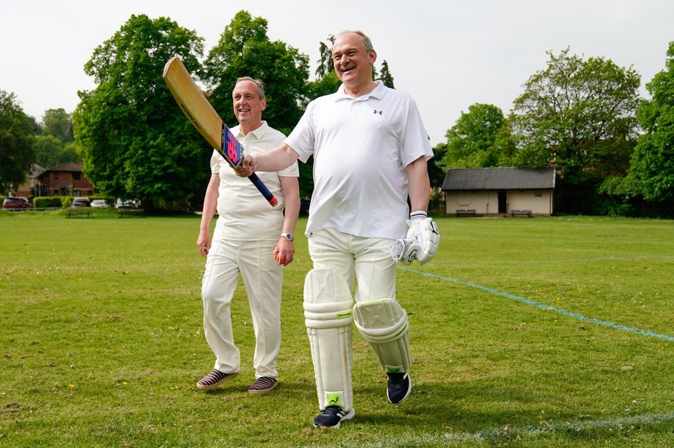 Sir Ed also included a round-up of 2025 in his message, with the Liberal Democrat leader sharing footage of him playing cricket