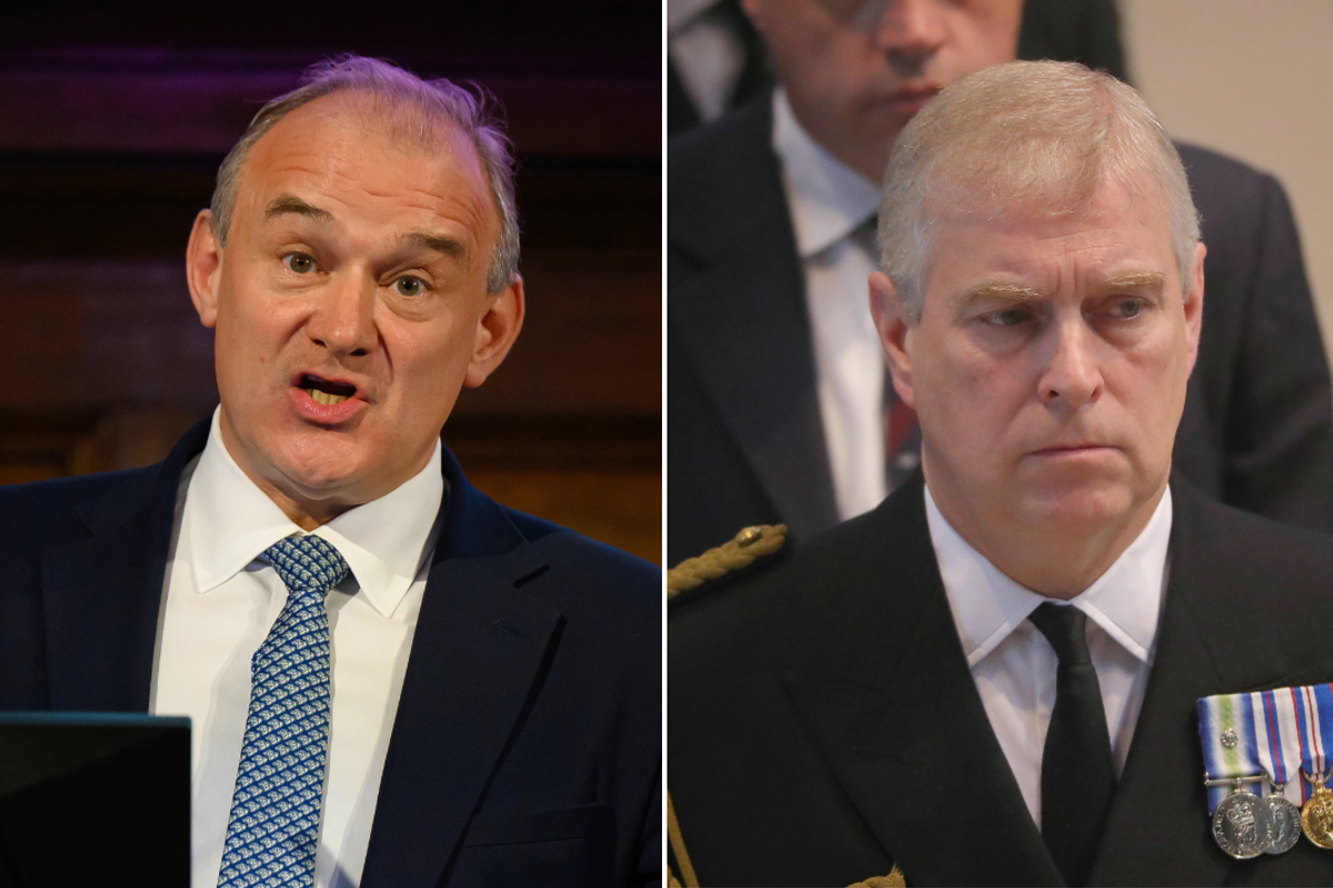 Sir Ed Davey and Prince Andrew