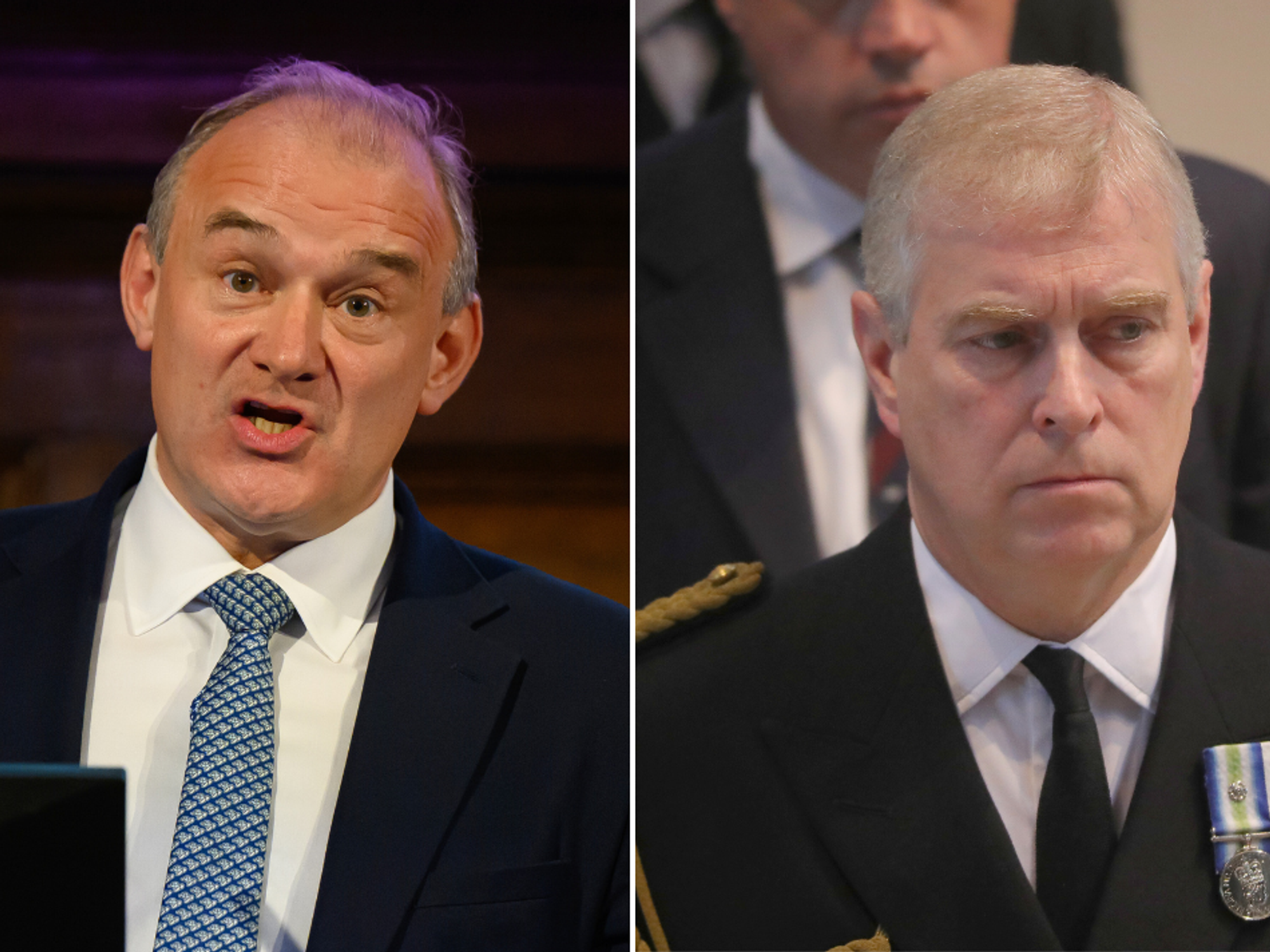 Sir Ed Davey and Prince Andrew