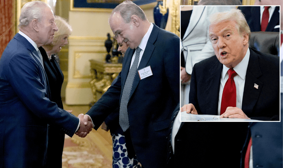 Sir Ed Davey, King Charles and Donald Trump