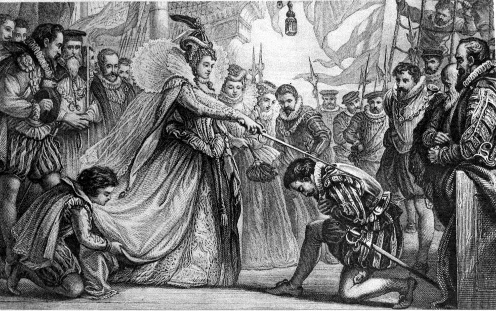 Sir Francis Drake was knighted after his circumnavigational voyage.