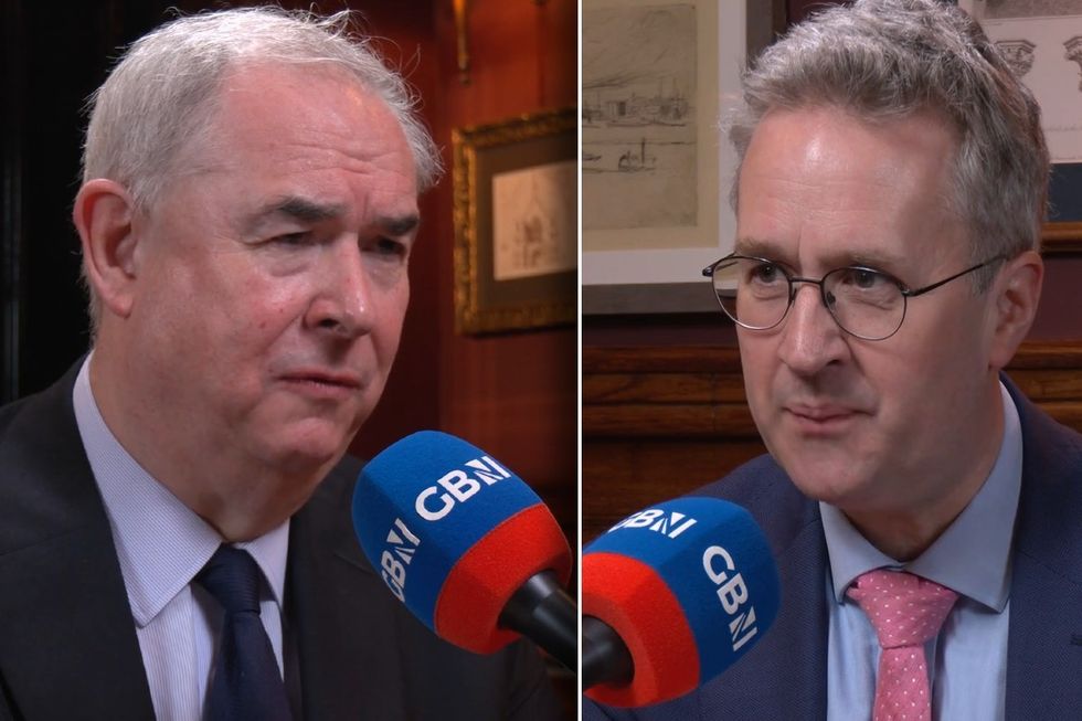 Sir Geoffrey Cox and Christopher Hope